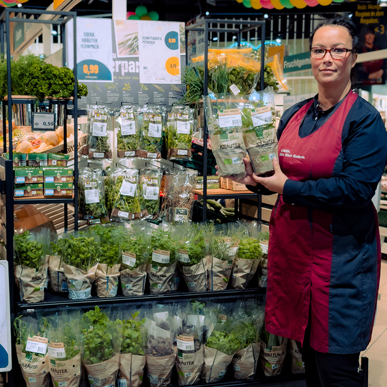 Kräuterecke im E center Warnow Park Rostock