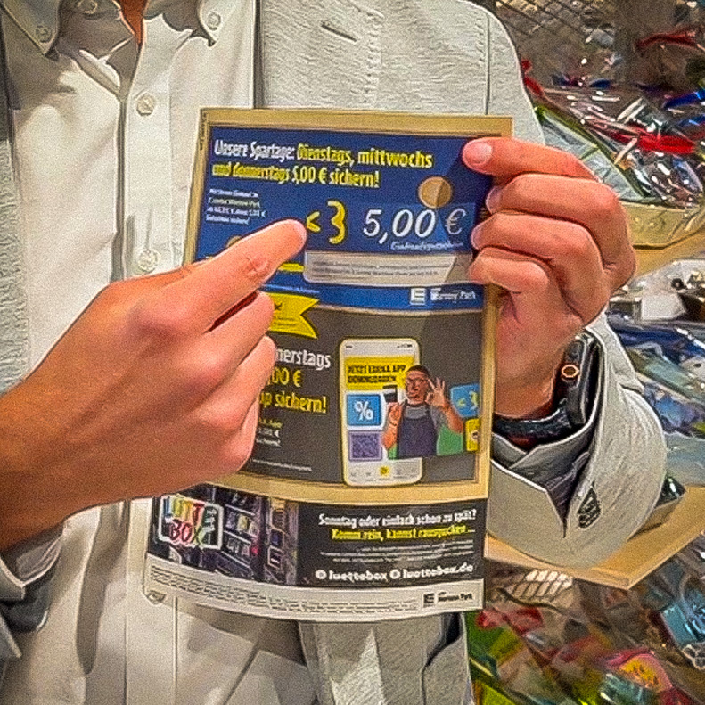 Spartage im E center Warnow Park