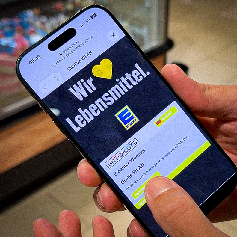 Gratis WLAN im E center Warnow Park