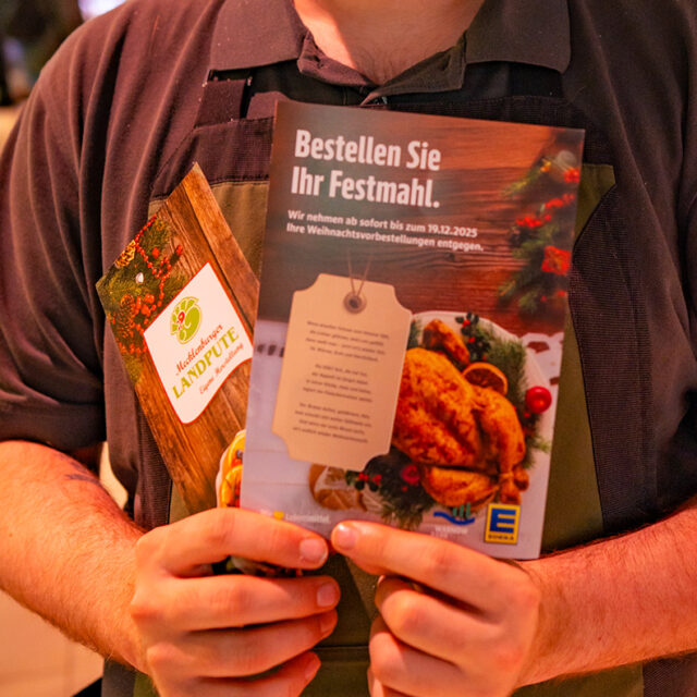 E center Warnow Park Flyer für Weihnachtsvorbestellungen