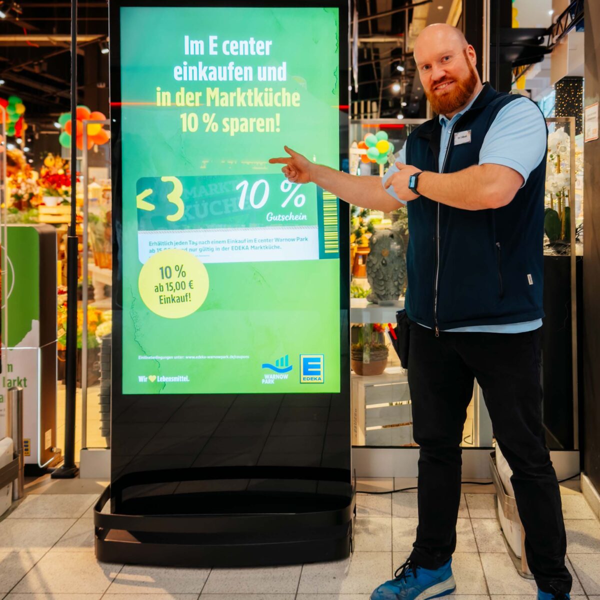 EMSU Bildschirme im E center Warnow Park