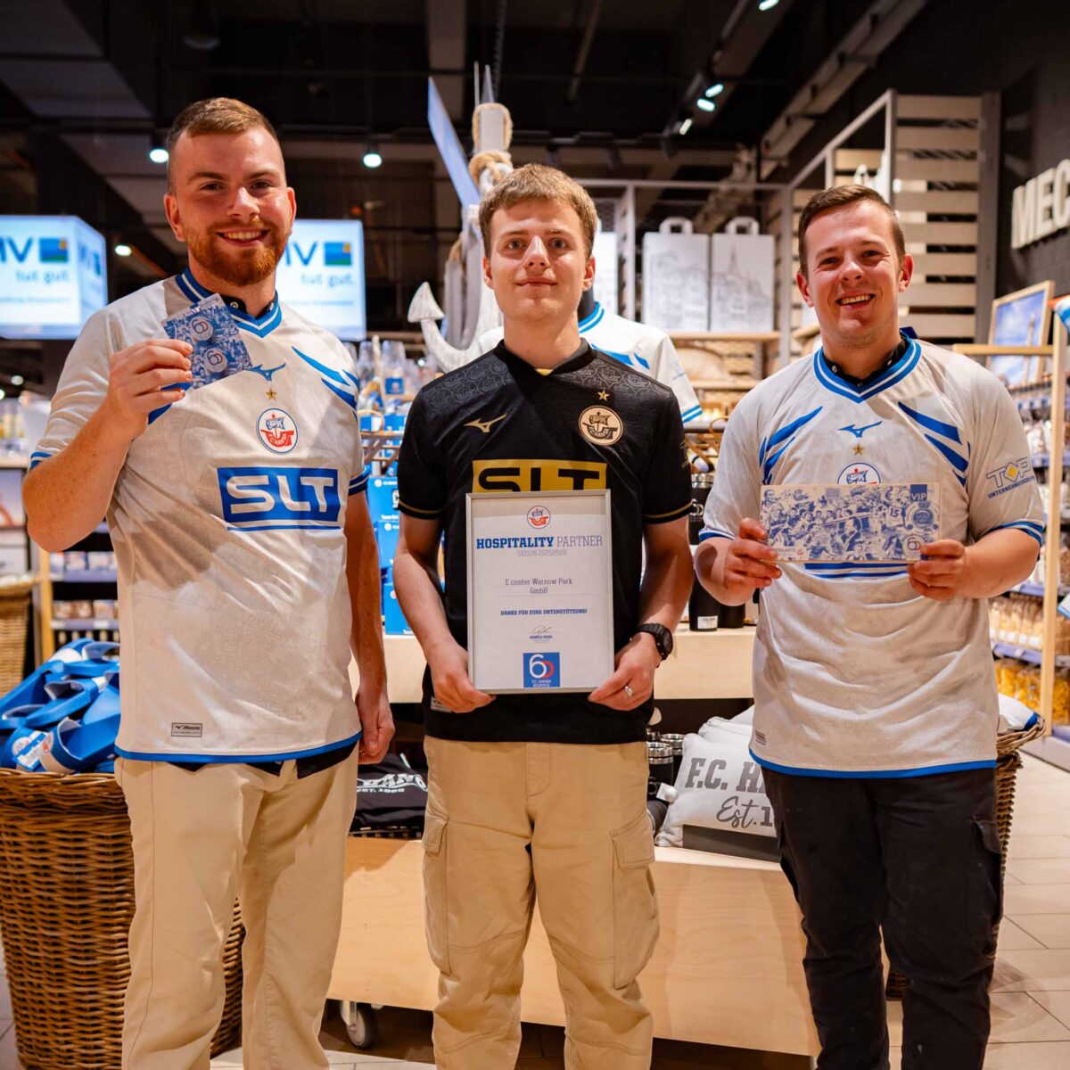 Das E center Warnow Park ist Hospitality Partner von Hansa Rostock.