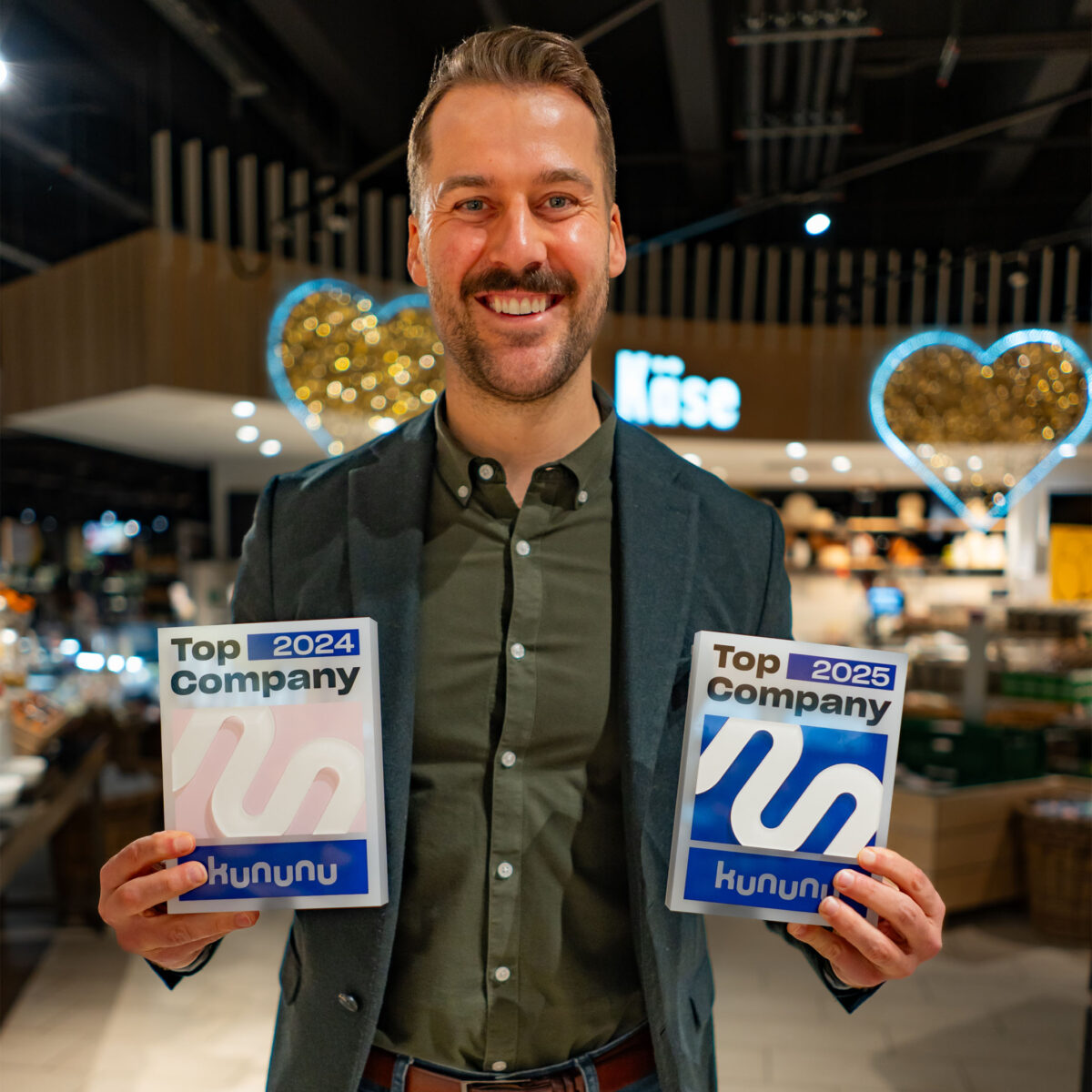 Stephan Cunäus feiert 5 Jahre Kaufmannsein.