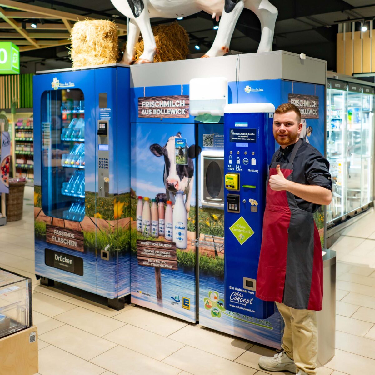 Milchtankstelle im E center Warnow Park