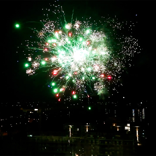 EDEKA Warnow Park Showfeuerwerk
