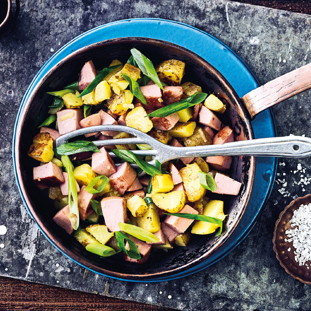 Rezept Lyonerpfanne