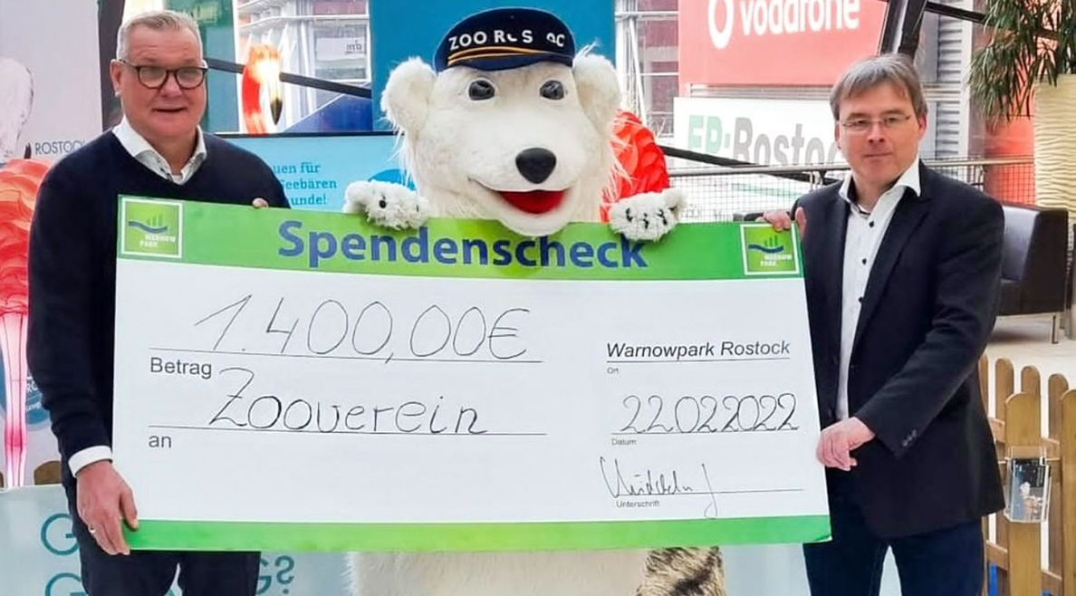 E center Warnow Park Spendenaktion Zooverein